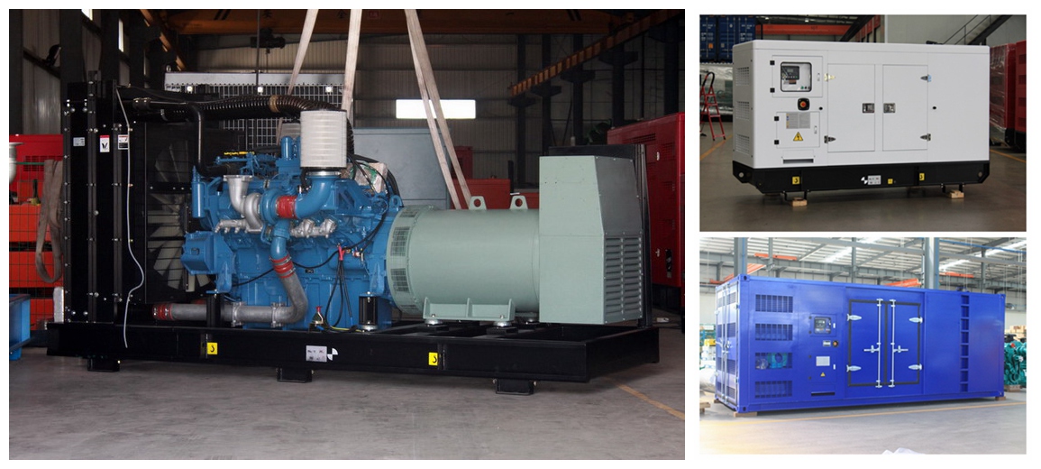 250kva to 1500kva MTU open and silent Diesel Gensets